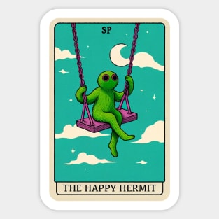 The Happy Hermit Sticker